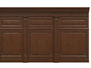 threaded wood panels 013 3D Model