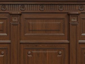 threaded wood panels 013 3D Модель