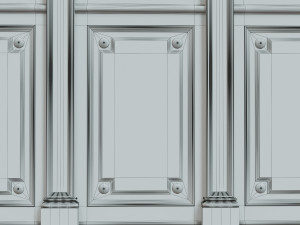threaded wood panels 013 3D Модель