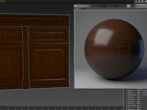 threaded wood panels 013 3D Модель