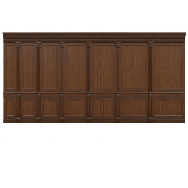 threaded wood panels 014 3D Model .c4d .max .obj .3ds .fbx .stl .blend 