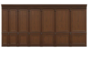 pannelli in legno filettati 014 Modello 3D