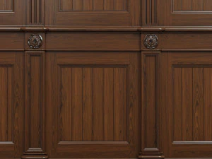 threaded wood panels 014 3D Model