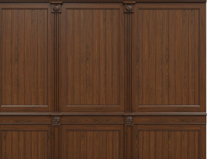 threaded wood panels 014 3Dモデル