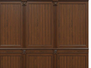 threaded wood panels 014 3D Model