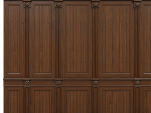 threaded wood panels 014 3Dモデル