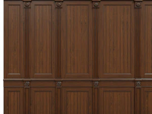 threaded wood panels 014 3D Model