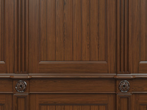 threaded wood panels 014 3Dモデル