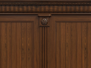 threaded wood panels 014 3Dモデル