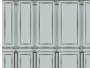threaded wood panels 014 3Dモデル