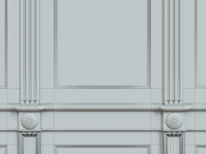 threaded wood panels 014 3Dモデル