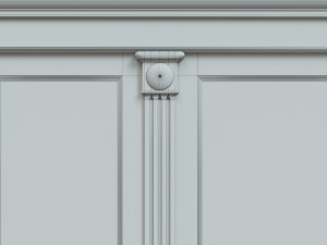 threaded wood panels 014 3Dモデル