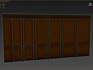 threaded wood panels 014 3Dモデル