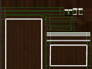threaded wood panels 014 3D Model