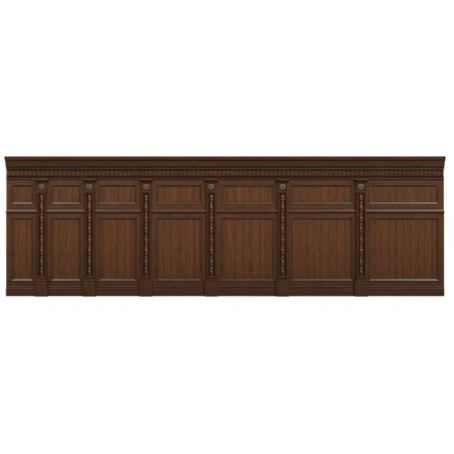 threaded wood panels 015 Modelo 3D .c4d .max .obj .3ds .fbx .stl .blend 