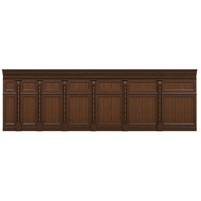 threaded wood panels 015 3D Model .c4d .max .obj .3ds .fbx .stl .blend