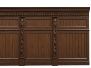 threaded wood panels 015 Modelo 3D