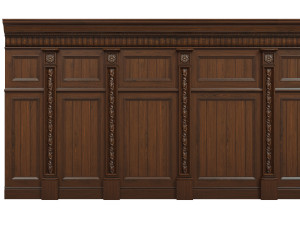 threaded wood panels 015 Modelo 3D