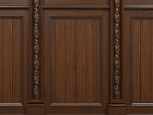 threaded wood panels 015 Modelo 3D