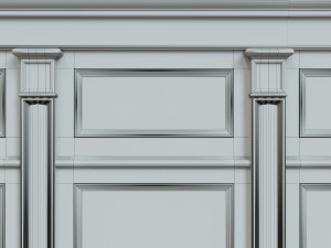 threaded wood panels 015 Modelo 3D