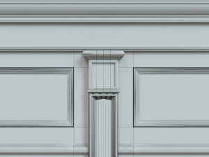 threaded wood panels 015 Modelo 3D