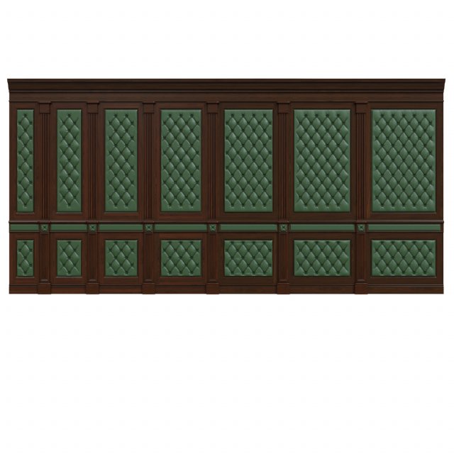 wood panel with leather017 Modèle 3D .c4d .max .obj .3ds .fbx .stl .blend
