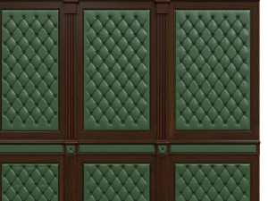 wood panel with leather017 Modèle 3D
