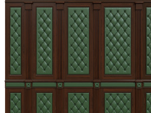 wood panel with leather017 Modèle 3D