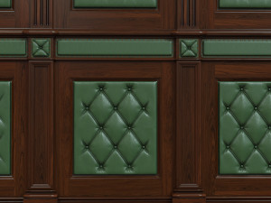wood panel with leather017 Modèle 3D