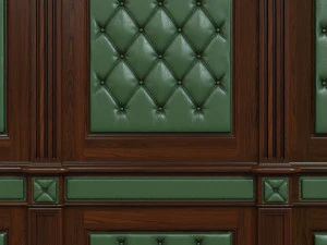 wood panel with leather017 3D Model