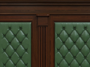 wood panel with leather017 Modèle 3D
