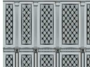 wood panel with leather017 Modèle 3D