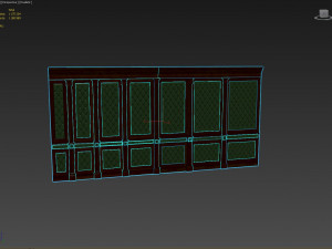 wood panel with leather017 Modèle 3D