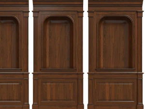 wood panel niche019 3D Model