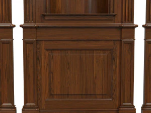 wood panel niche019 3D Model