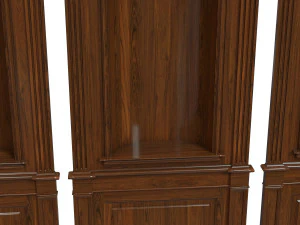 wood panel niche019 3D Model