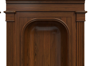 wood panel niche019 Model 3D
