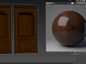 wood panel niche019 3D Model
