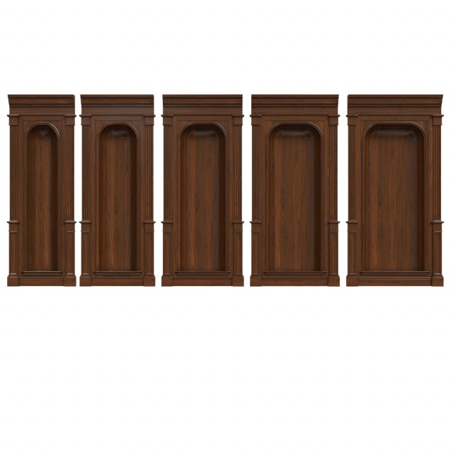wood panel niche020 Modelo 3D .c4d .max .obj .3ds .fbx .stl .blend 
