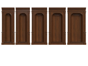 wood panel niche020 3D Model