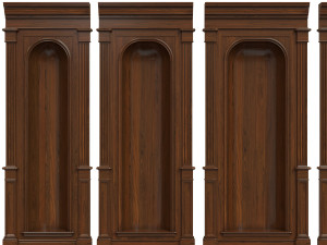 wood panel niche020 Modelo 3D