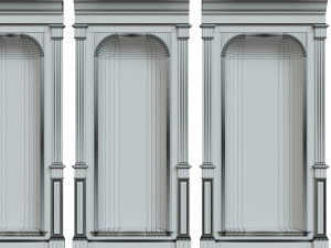wood panel niche020 Modelo 3D