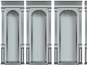 wood panel niche020 Modelo 3D
