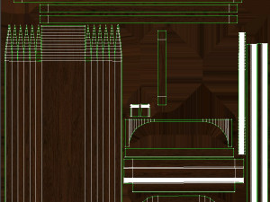 wood panel niche020 Modelo 3D