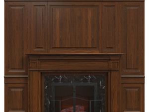 classic fireplace 01 3D मॉडल