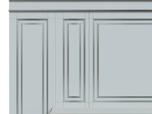 classic fireplace 01 3D Model
