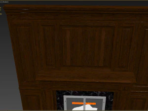 classic fireplace 01 3D Model