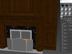 classic fireplace 01 3D Modell