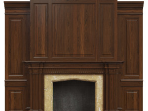 classic fireplace02 3D मॉडल