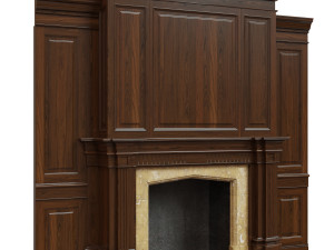 classic fireplace02 Modèle 3D